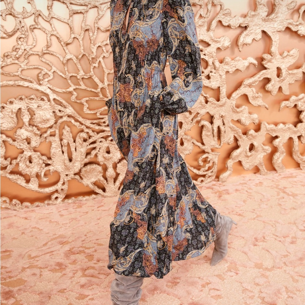 Ulla Johnson Paisley Long Sleeve Dress - Picture 15 of 15